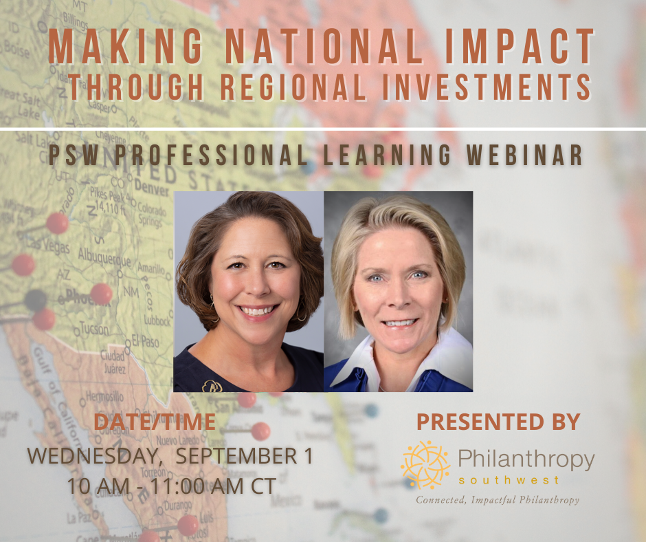 Making National Impact through Regional Investments PSW Webinar